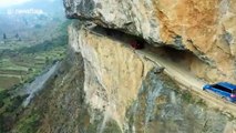 Amazing tunnel roads carved through Chinese cliffside in Guizhou