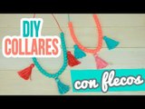 Cómo hacer Collares Étnicos con Flecos!! |  ✄ Collares de Moda 2016 | Mini Tip#92 Catwalk ♥