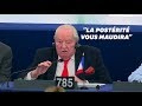Les derniers mots de Le Pen au Parlement européen