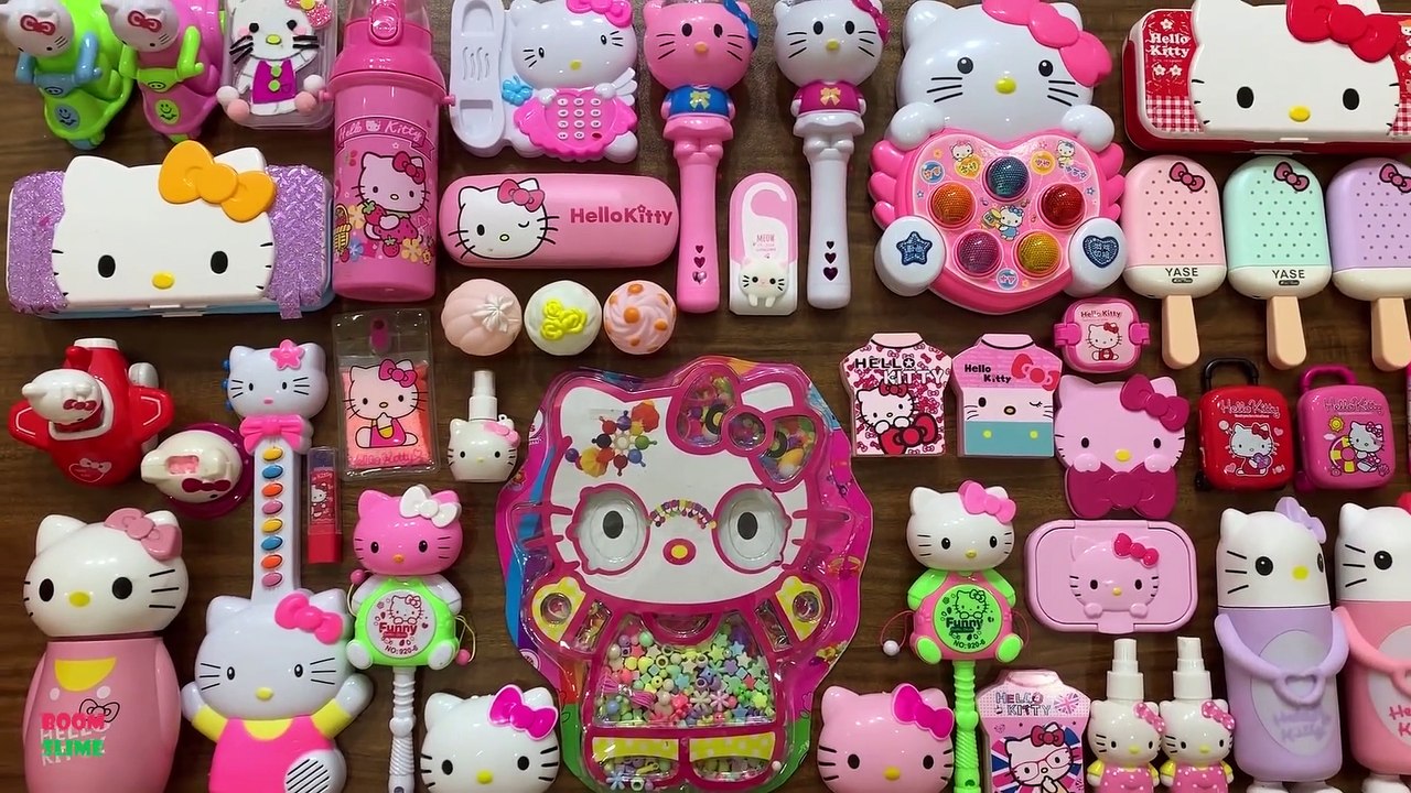 Special Series PINK Hello Kitty Slime || Mixing Too Many Things Into Clear Slime || Satisfying Slime