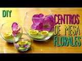 Centros de Mesa Fáciles con Flores y Velas -  Arreglos de mesa faciles DIY -  Catwalk