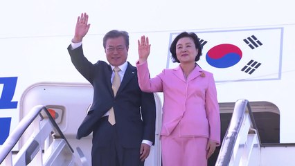 문 대통령 투르크메니스탄 도착...'신북방정책' 협력 강화 / YTN