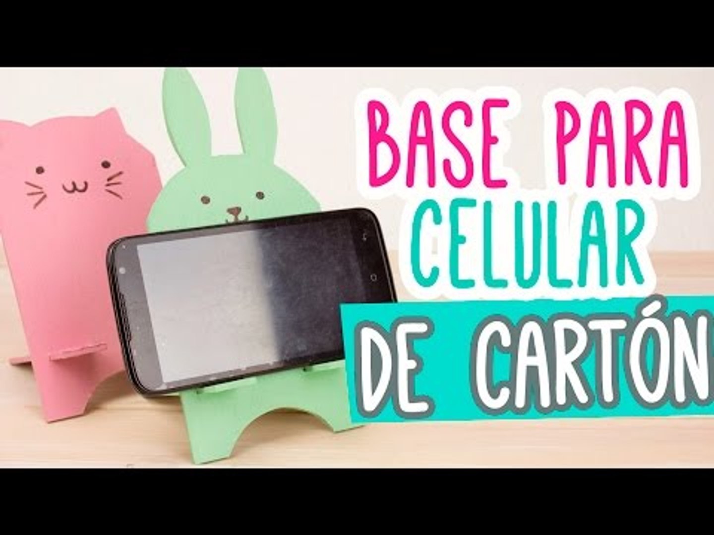 Base para Celular/Móvil de Cartón muy Kawaii ❤ | Porta Celular Manualidades  ✄ | Catwalk - Vídeo Dailymotion