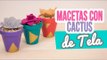 ¡ DIY Macetas con Cactus de Tela! | ¡Decora tu cuarto! Manualidades | Catwalk