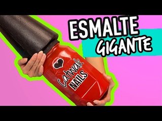 DIY Organizador de Esmaltes con forma de ¿Esmalte Gigante? | Manualidades paso a paso | Catwalk