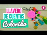 DIY Llaveros Coloridos Caseros con Cuentas y Pompones de Tela | Keychain | Mini Tip Catwalk