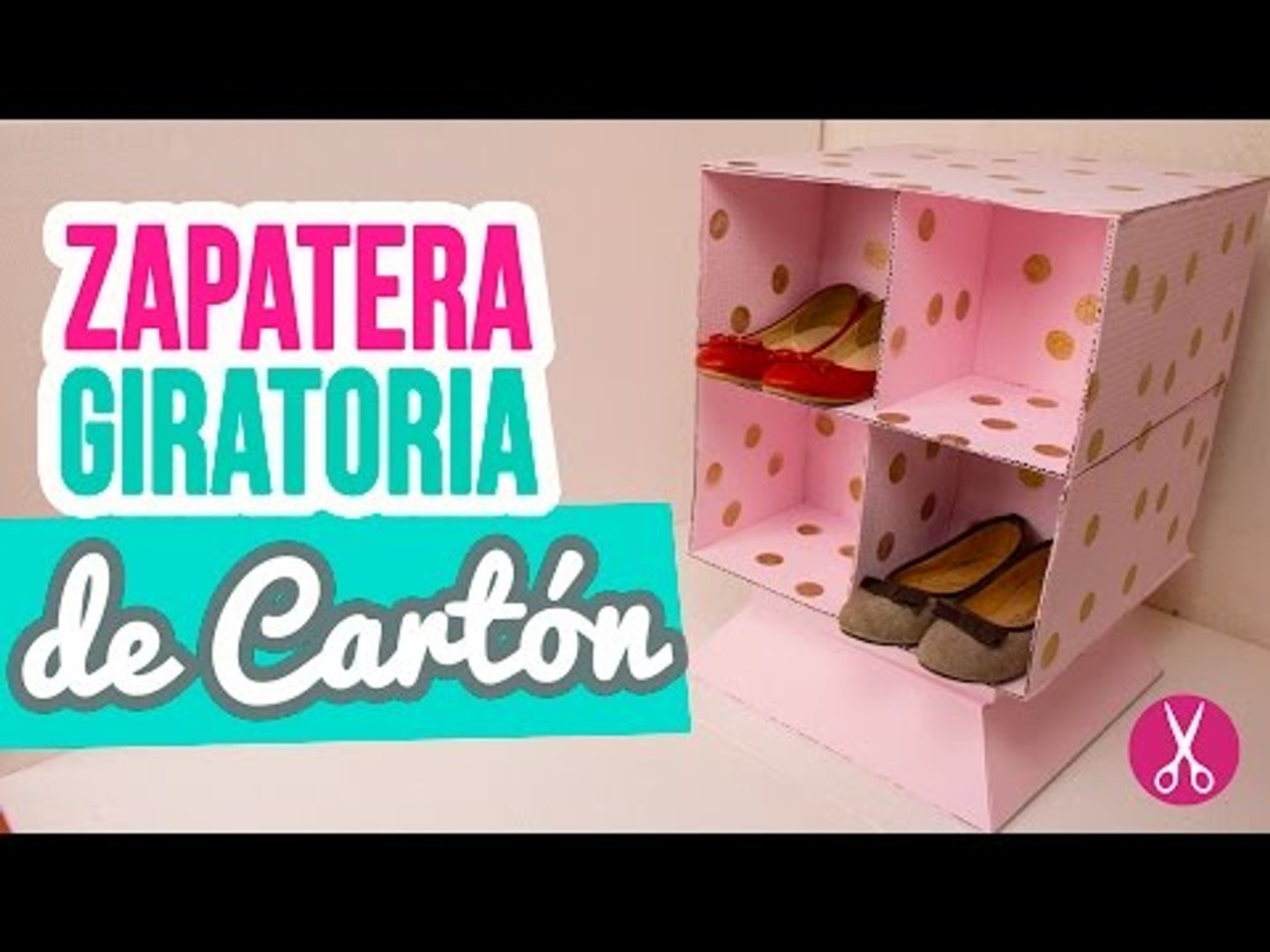 Como hacer Zapatera Giratoria de Carton! Mueble organizador | Reciclaje |  Catwalk - Vídeo Dailymotion