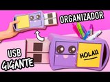 EL ORGANIZADOR DE ESCRITORIO MÁS KAWAII de Cartón ¡con cajón SECRETO! - Regreso a Clases | CATWALK