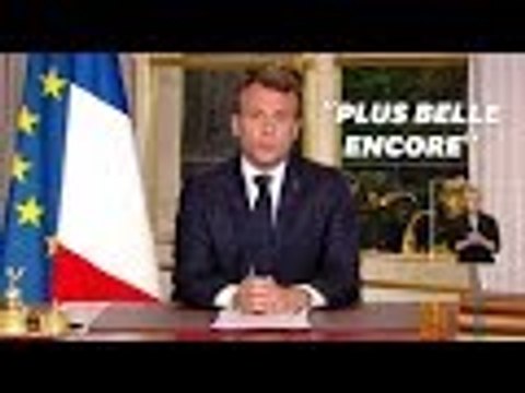 Notre-Dame: Emmanuel Macron veut que la cathédrale soit rebâtie d'ici 5 années
