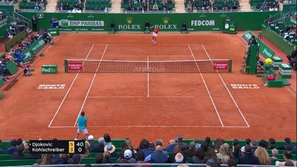 Monte-Carlo - Djokovic vient à bout de Kohlschreiber
