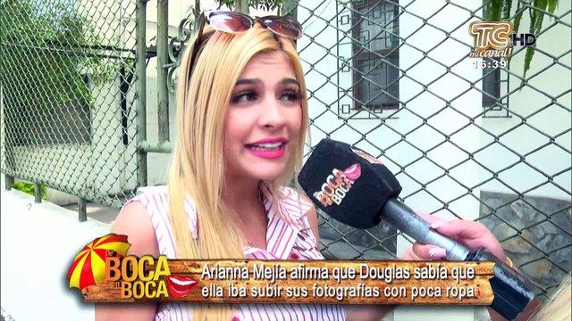 Arianna Mejía se pronuncia ante videos y fotografías publicadas en sus redes sociales de Douglas Bastidas con poca ropa