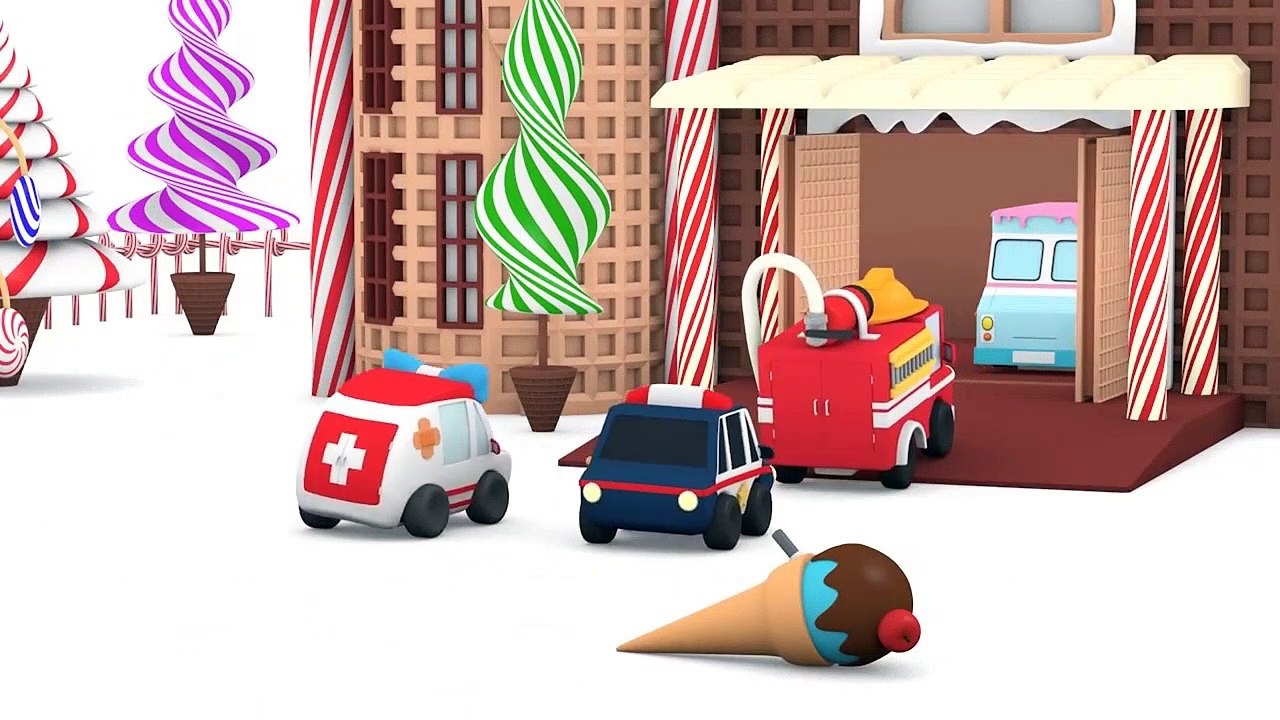 Tiny Town - Middle Ages - Construction Cartoons for kids ! Bulldozer Excavator & Crane