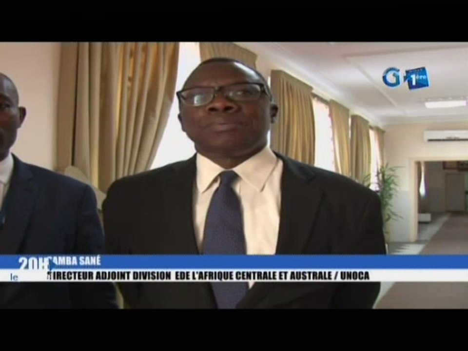 RTG/Séance de travail entre le ministre d’état en charge de la Justice et des droits humains et le directeur adjoint division de l`Afrique centrale Australe