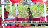 Prabowo Subianto Mencoblos di TPS 041 Bojong Koneng
