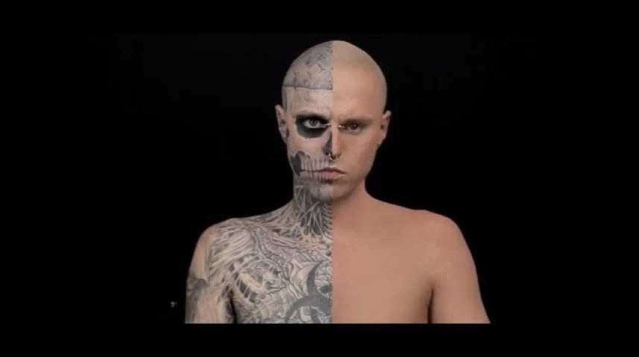 À quoi ressemblait Zombie Boy sans ses tatouages