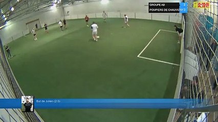 But de Julien (2-3) - GROUPE AB  Vs POMPIERS DE CHAUVIGNY  - 16/04/19 20:00 - LIGUE 2