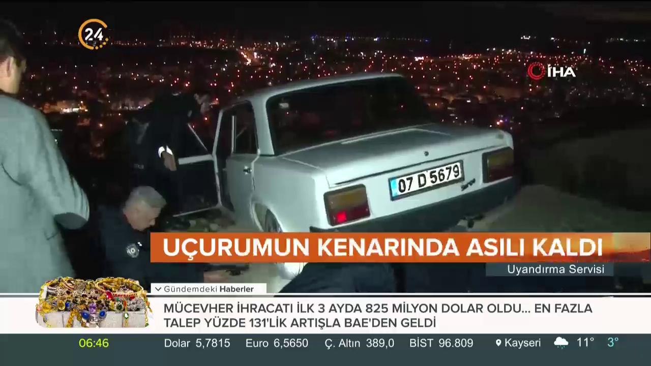 Uçurumun kenarında asılı kaldı