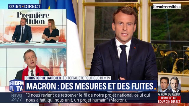 L’édito de Christophe Barbier: Macron, des mesures et des fuites