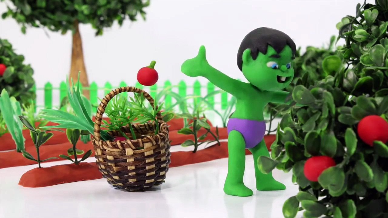 Superhero Babies Learning Professions ❤ Hulk & Frozen Elsa Play Doh Cartoons & Stop Motion Movies