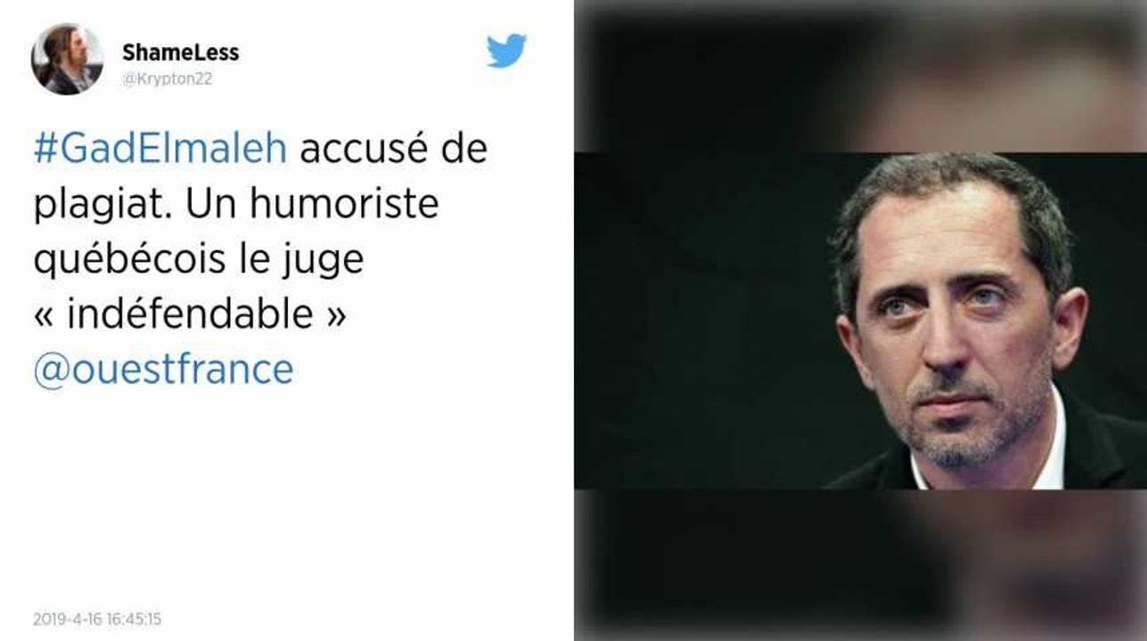 Gad Elmaleh accusé de plagiat. Un humoriste québécois le juge « indéfendable »