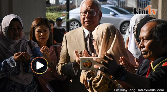 Najib berdoa sebelum masuk mahkamah, bicara hari ke 4