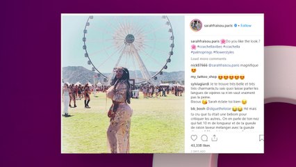 Sarah Fraisou : moquée par les internautes pour son look à Coachella