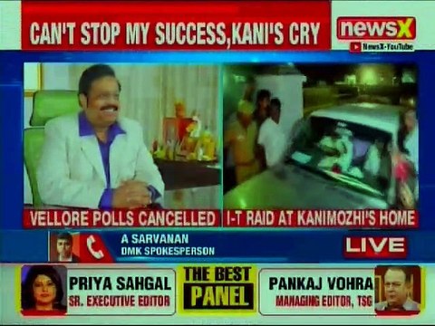 I-T Raid in DMK Leader and Tuticorin Candidate Kanimozhi Home; No Cash Recovered