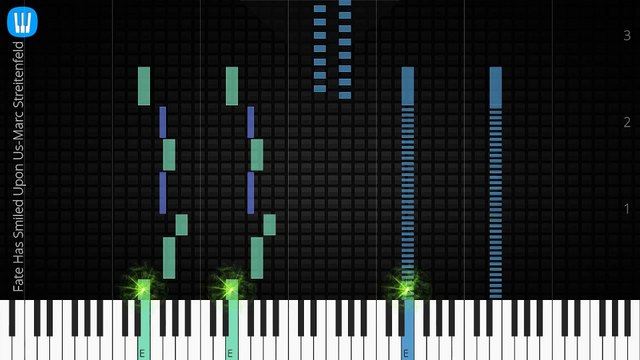 [Piano Solo]Fate Has Smiled Upon Us, Marc Streitenfeld-Synthesia Piano Tutorial