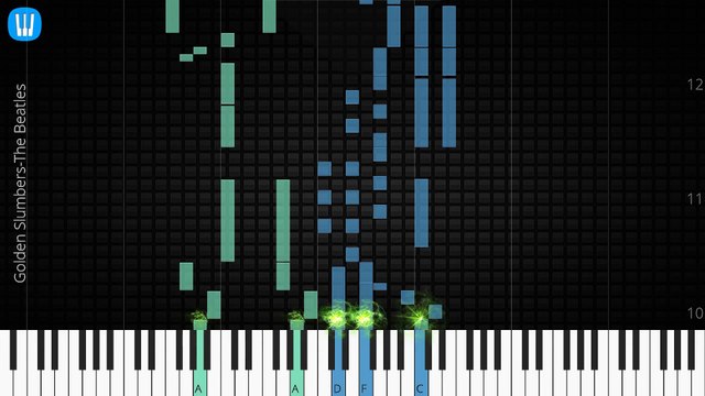 [Piano Solo]Golden Slumbers, The Beatles-Synthesia Piano Tutorial