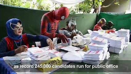 Indonesia votes in its biggest-ever election