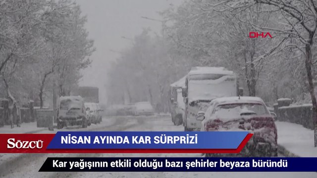 Nisan ayında kar sürprizi