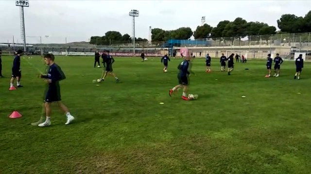 Entrenamiento del Real Zaragoza (17/04/2019)