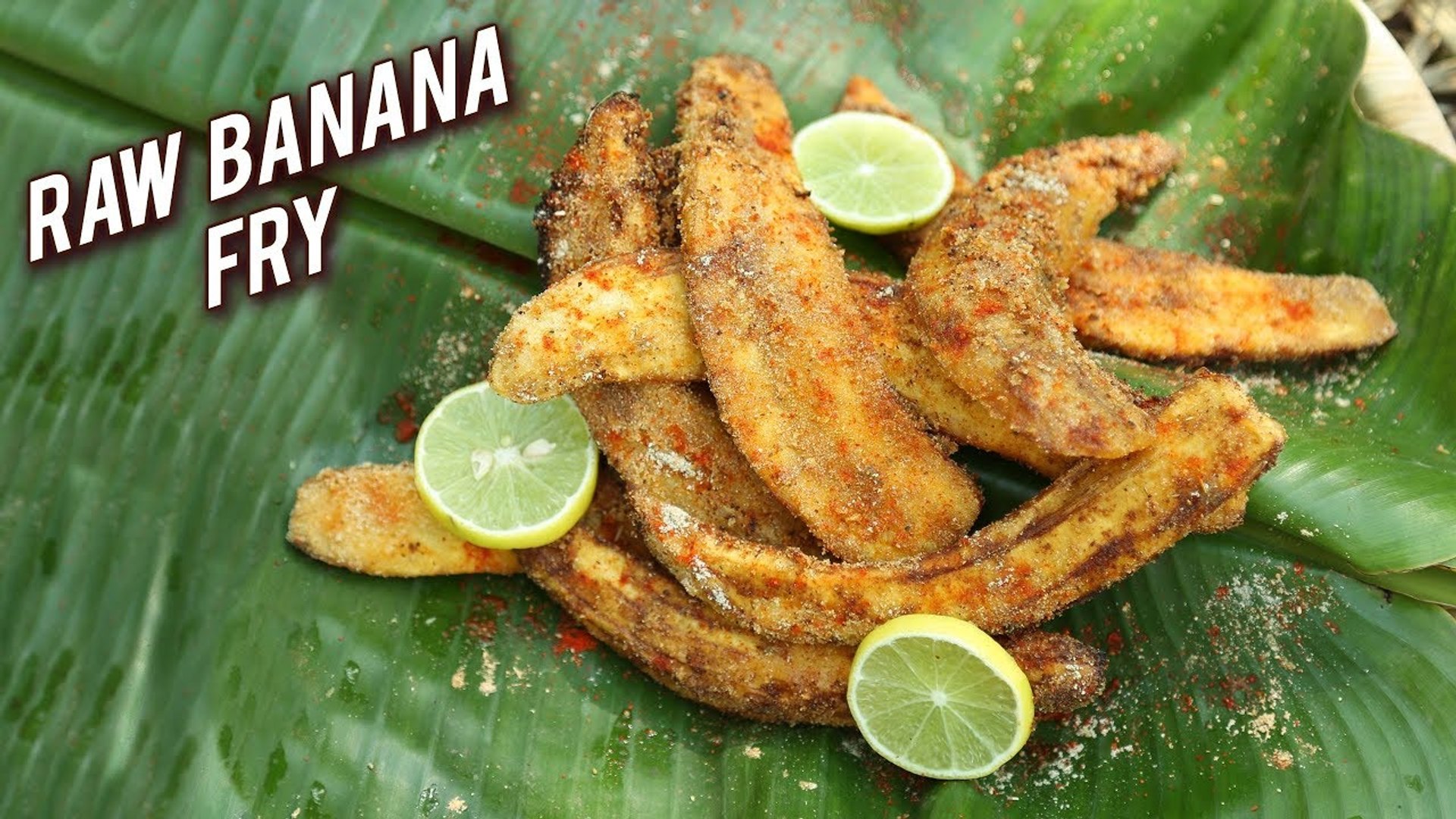 Raw Banana Fry Recipe How To Make Raw Banana Fry Recipe Spicy Banana Fry Varun Video Dailymotion