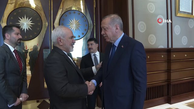 Cumhurbaşkanı Erdoğan, İran Dışişleri Bakanı Muhammed Cevad Zarif’i kabul etti