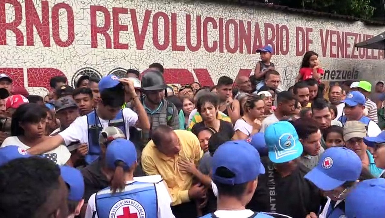 Lang ersehnte Hilfsgüter werden in Venezuela verteilt