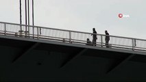 Köprü’de intihar girişiminde bulunan şahıs polis tarafından ikna edildi