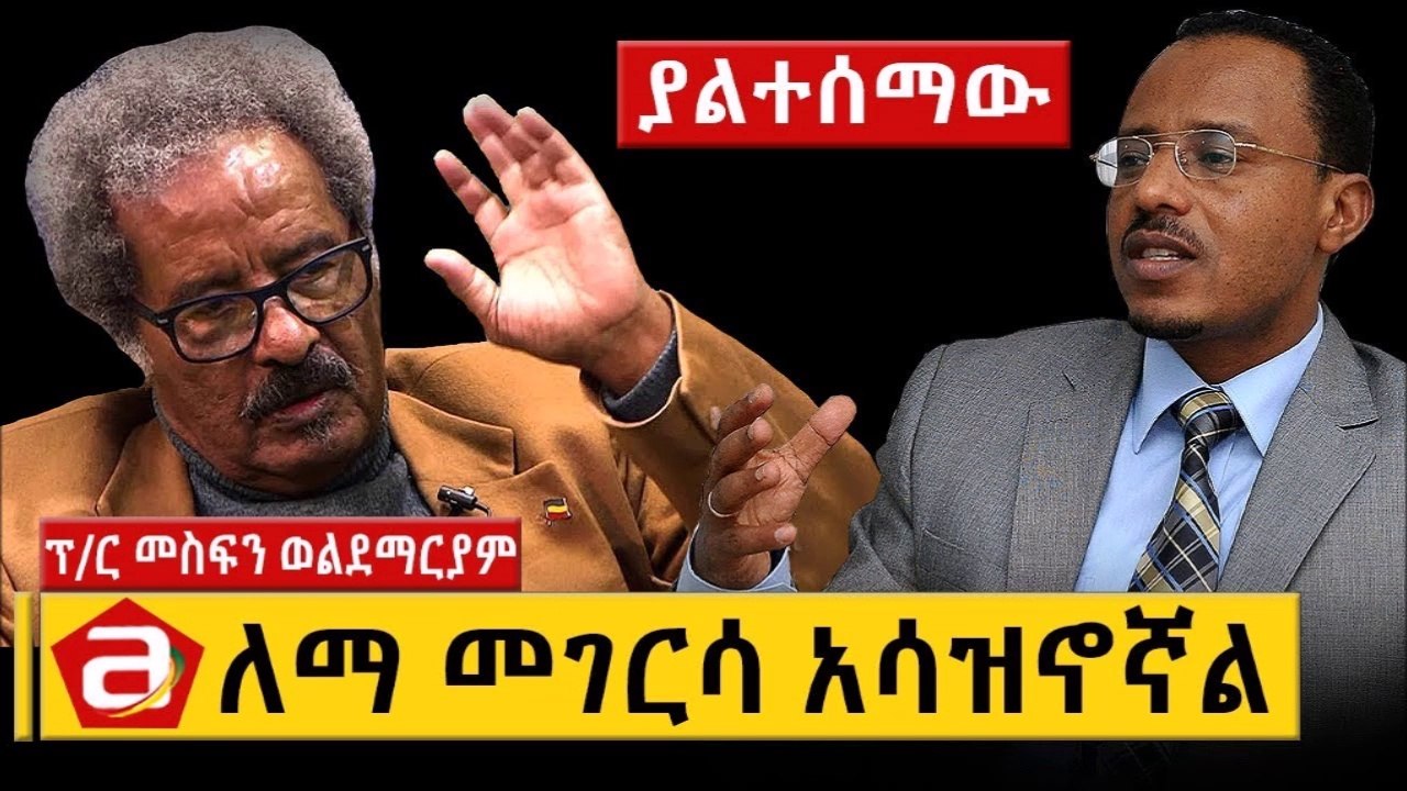 Ethiopia -ለማ መገርሳ አሳዝኖኛል   ፕር መስፍን ወልደማርያም