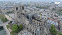 Imágenes captadas por dron muestran el daño causado al techo de la Catedral de Notre Dame  *EXCLUSIVA MUNDIAL*