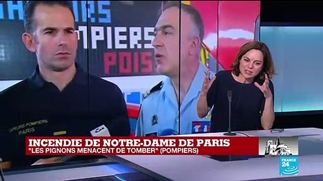 Après l'incendie de Notre-Dame, les pignons menacent de tomber selon les pompiers