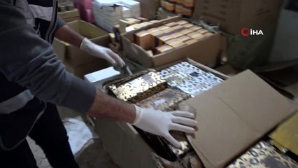 Gaziantep'te on binlerce kaçak kozmetik ürün ele geçirildi