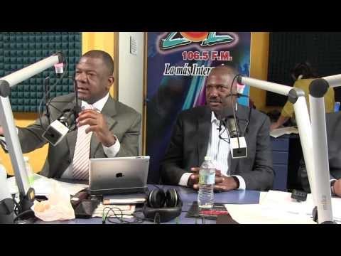 Luis René Canaán senador y Alfredo Martinez diputado anuncian rueda prensa Reynaldo Pared