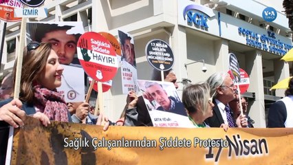 Sağlık Çalışanlarından Şiddete Protesto