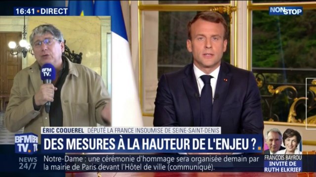 Annonces de Macron: des promesses sociales contradictoires , regrette Eric Coquerel