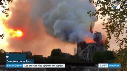 Notre-Dame de Paris : les 16 statues de cuivre de la flèche sauvées de l'incendie