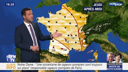 La météo pour ce jeudi 18 avril 2019