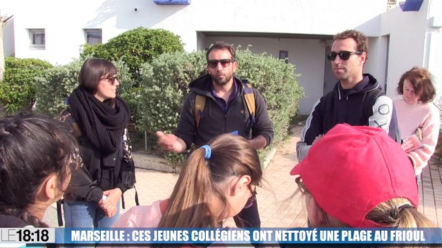 Marseille : ces jeunes collégiens ont nettoyé une plage au Frioul