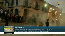 Ecuador: movilización contra políticas del gobierno es reprimida
