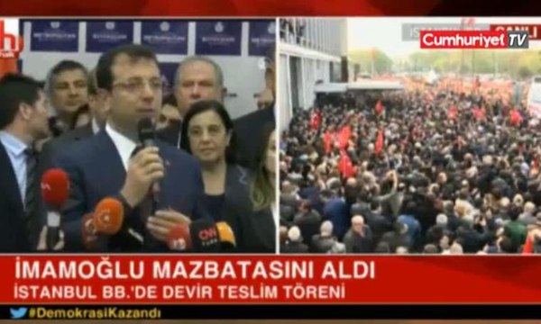 İBB Başkanı olan Ekrem İmamoğlu'ndan ilk açıklama