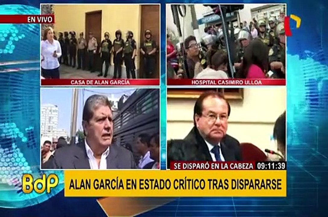 Alan García: diligencias en casa del exmandatario se habrían suspendido
