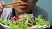 ASMR Stir-fried flat rice noodle with pork (whispering to your ear) | STEVEN PHAN ASMR KING